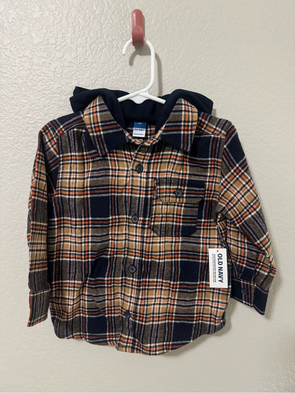 Old Navy NWT hooded flannel